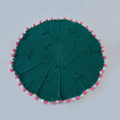 Hand Knitted Bloom Blanket Customizable Handmade Crochet Flower Bouquet Blanket