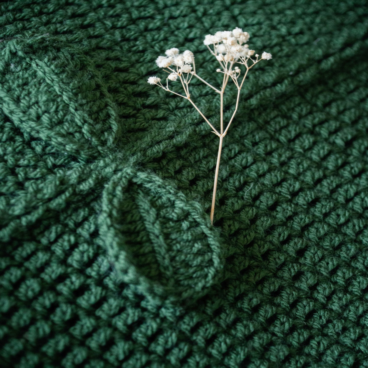Hand Knitted Bloom Blanket Customizable Handmade Crochet Flower Bouquet Blanket