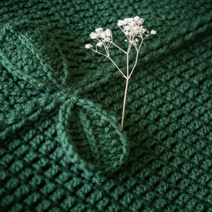 Hand Knitted Bloom Blanket Customizable Handmade Crochet Flower Bouquet Blanket